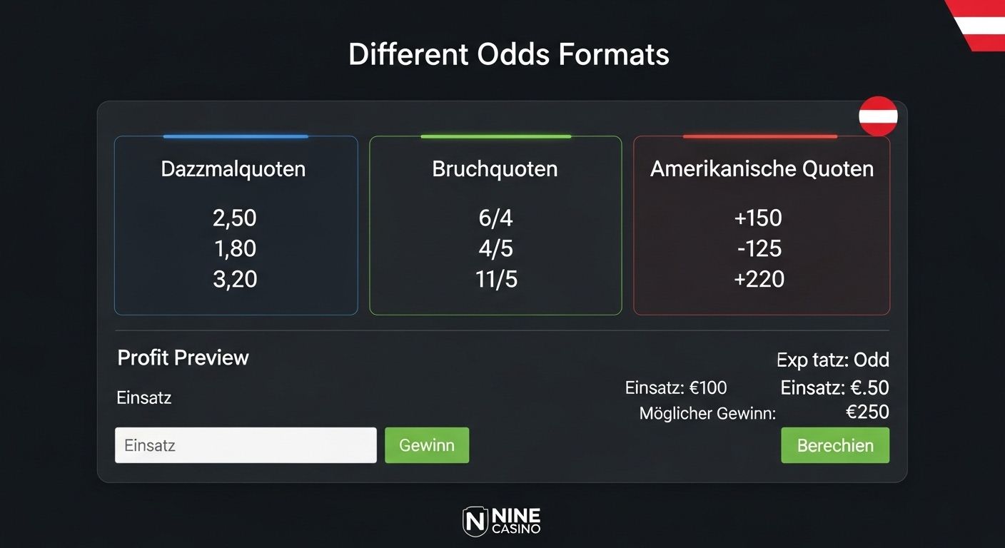 Quotenformate betting options